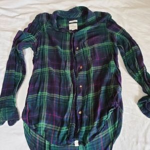 AEO boyfriend fit flannel